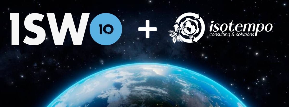 Alianza entre ISWO e Isotempo sobre una vista nocturna de la Tierra