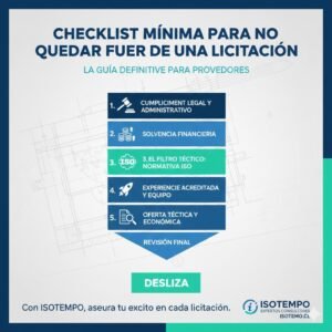 Checklist mínima para no quedar fuera de una licitación