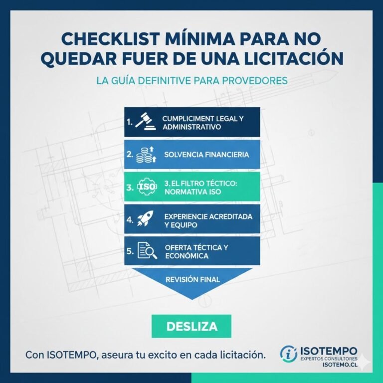 Checklist mínima para no quedar fuera de una licitación