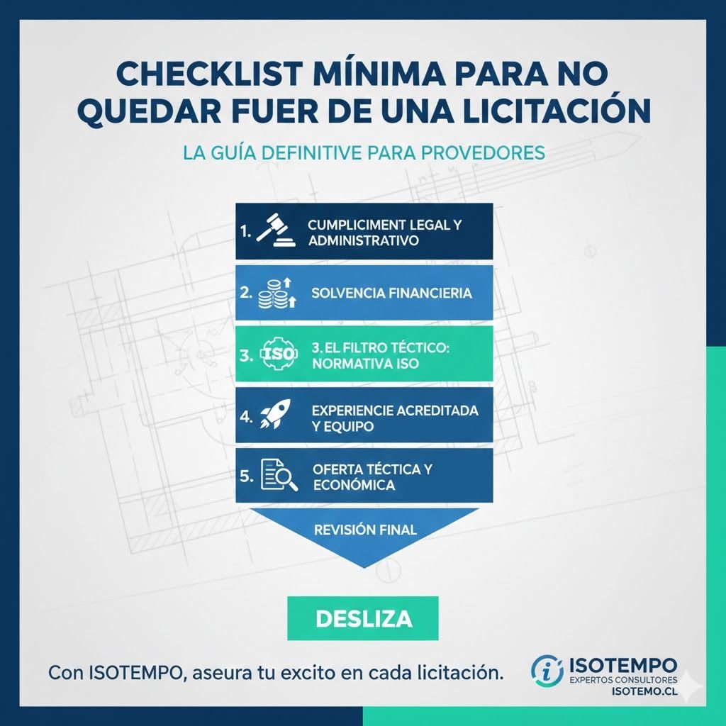 Checklist mínima para no quedar fuera de una licitación