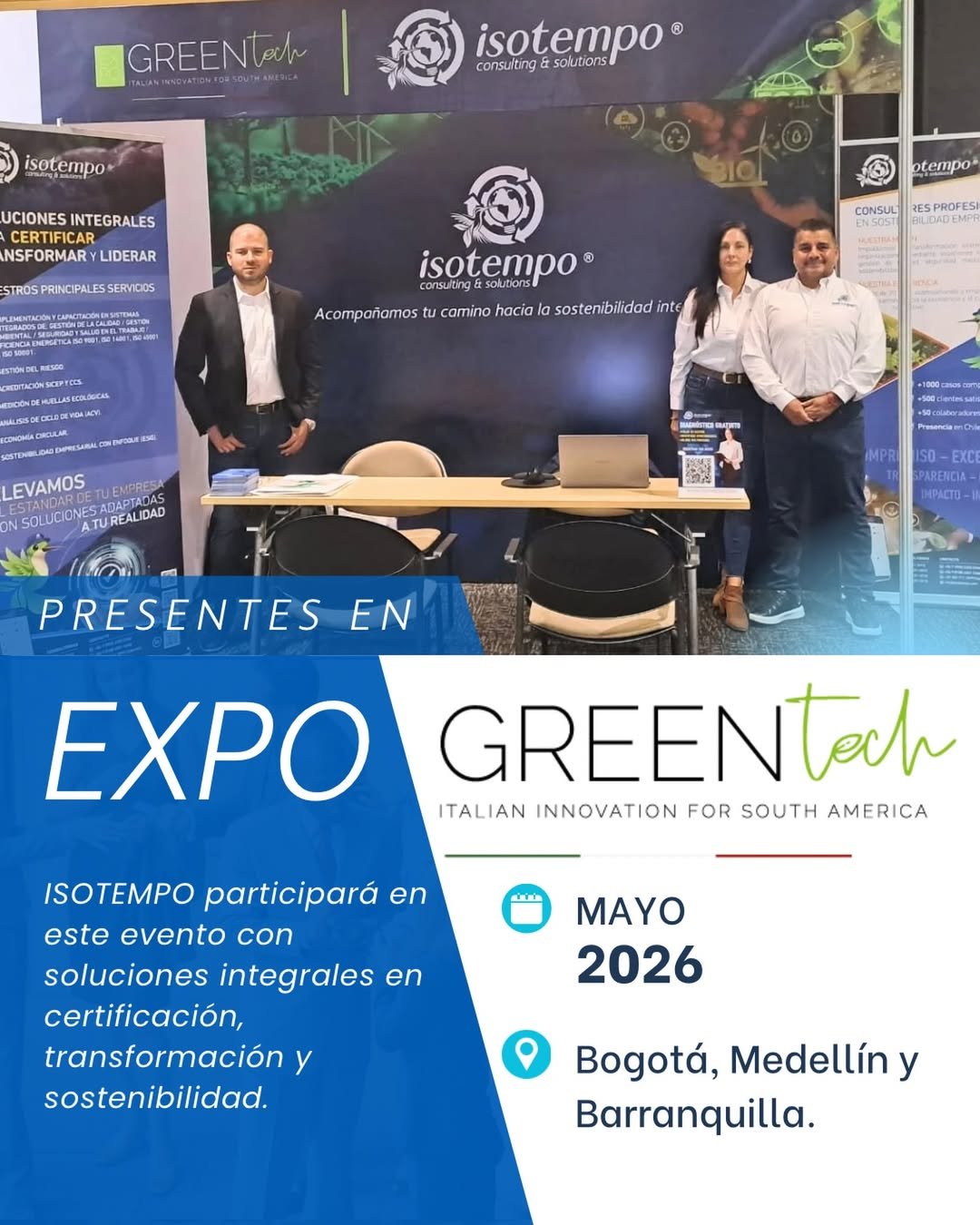 ISOTEMPO en Expo Greentech 2026: Transformando la Sostenibilidad en Competitividad Real